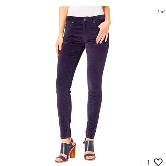 NWT Frye Navy Velvet Melissa Skinny Jeans- Size 29 - Picture 1 of 12